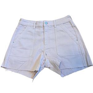 Mavi Jeans Womens Pale Pink Denim Shorts Size 27 Raw Hem‎ NWT